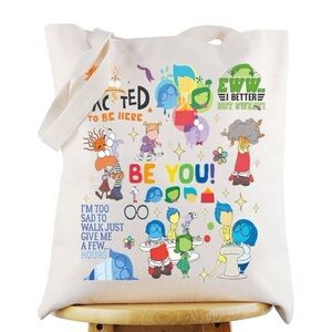 Disney Pixar “Inside Out” Canvas Tote Bag – Be You Graphic